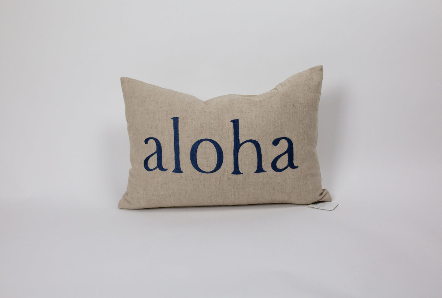 Aloha/Maui Embroidered Double Sided | Small or Large Rectangle Pillow | Various embroidery colors