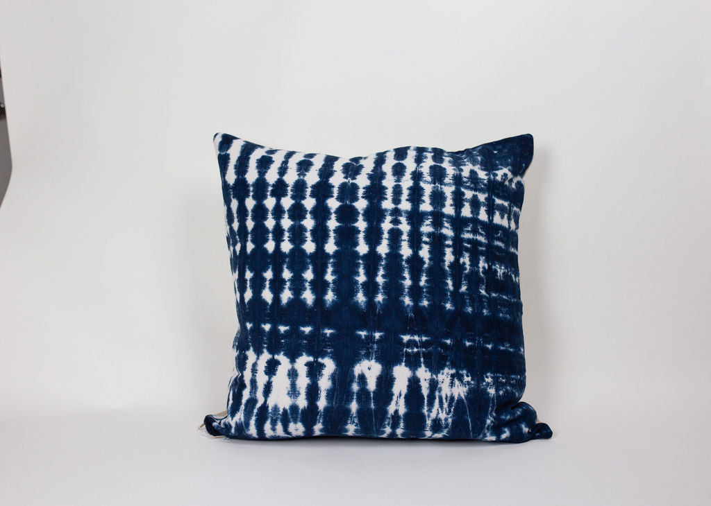 Shibori Square Pillow Cover | Indigo | Various patterns