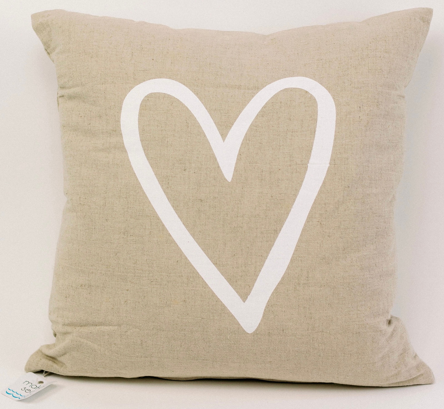 Hawaiian Wedding Linen Pillow Cover, 22" Square – Screen Printed