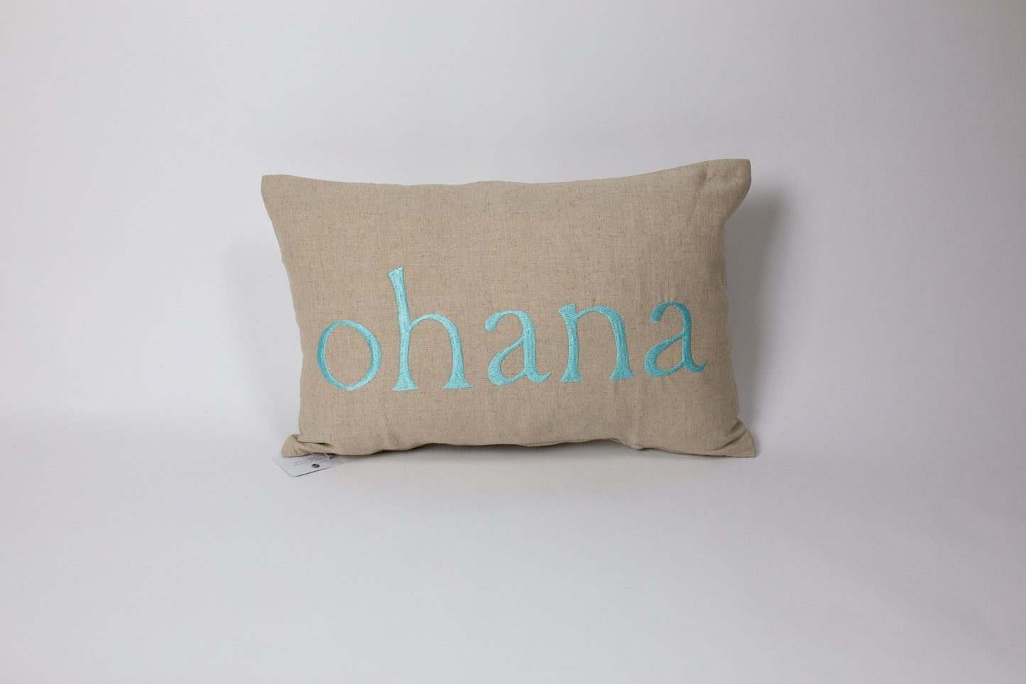 Embroidered | Double Sided Text |Ohana/Family| Pillow Cover