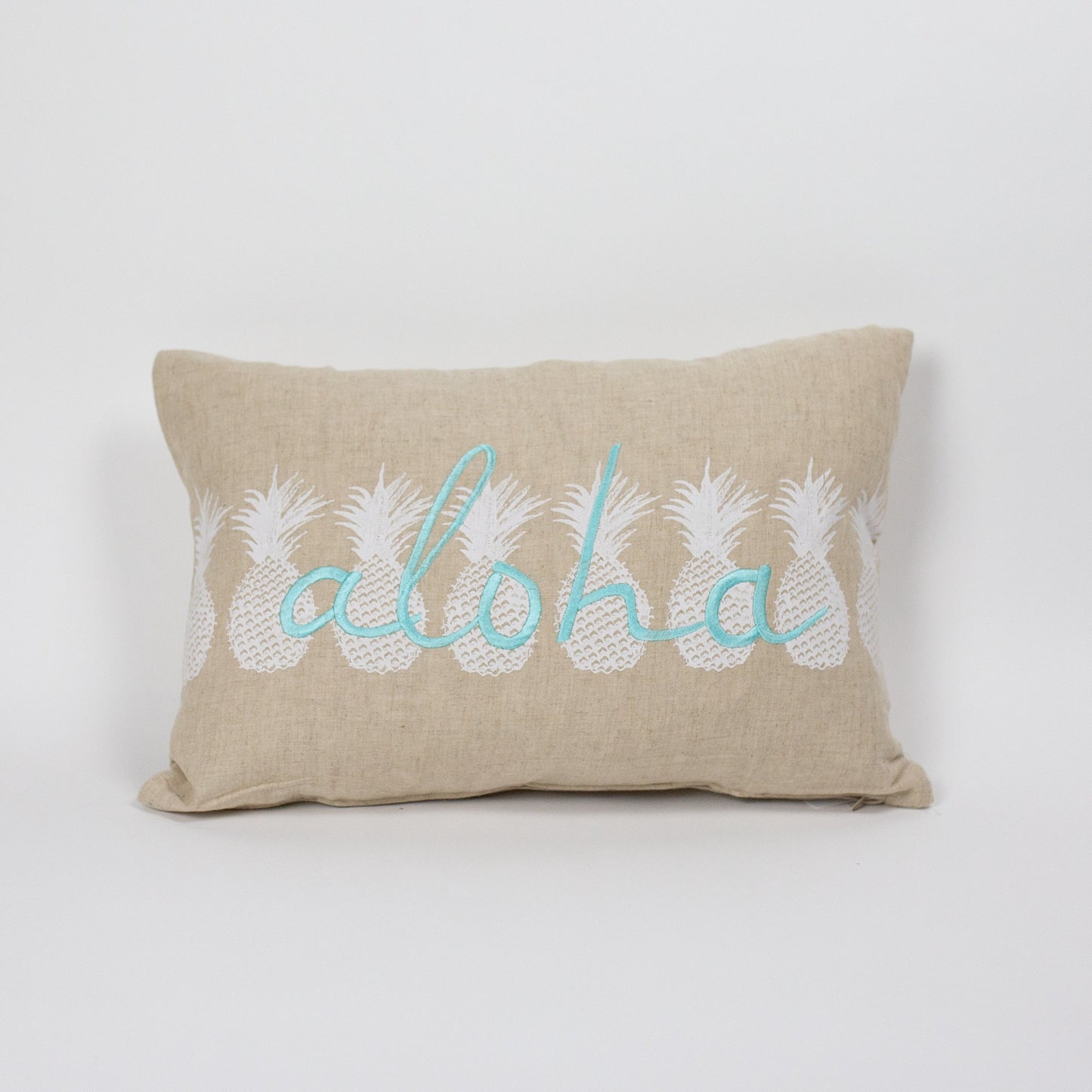 Ho'okipa/Aloha Small Rectangle Pillow Cover | Various Embroidery Colors