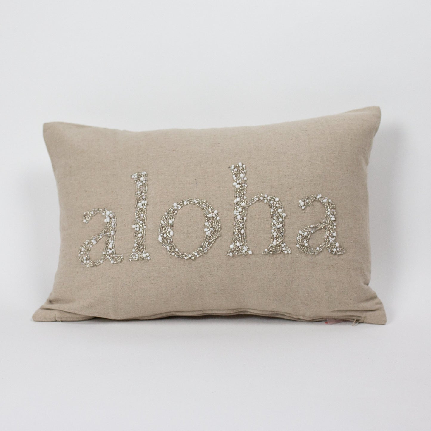 Aloha Beaded Rectangle Pillow Cover | Various bead color | Small or Large Size