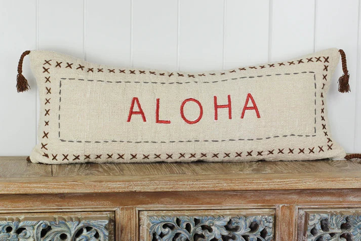 BOHO Collection | Textured Pillow with Tassles