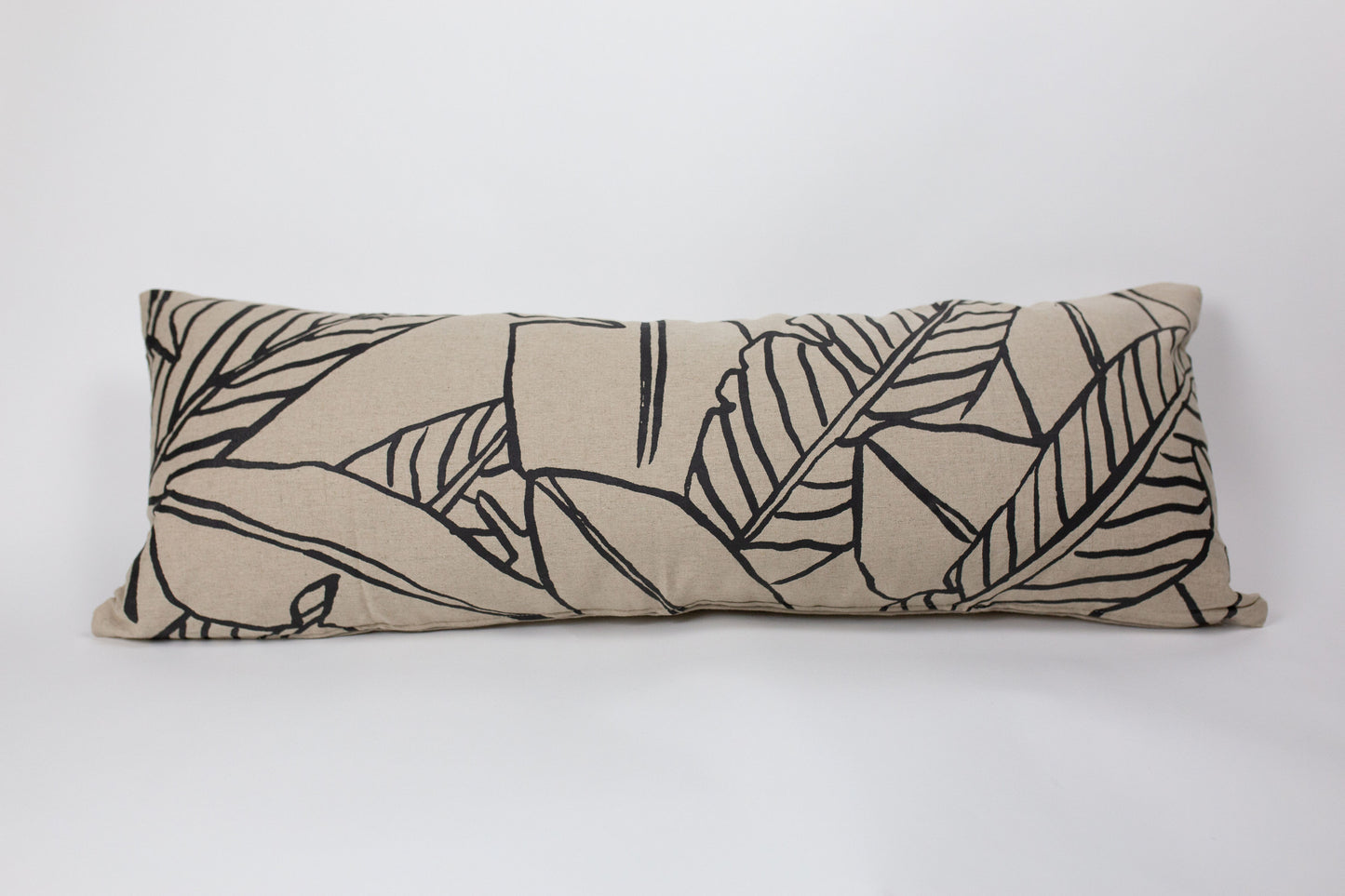 Banana Leaf/Aloha Lumbar Pillow | Black or White Design