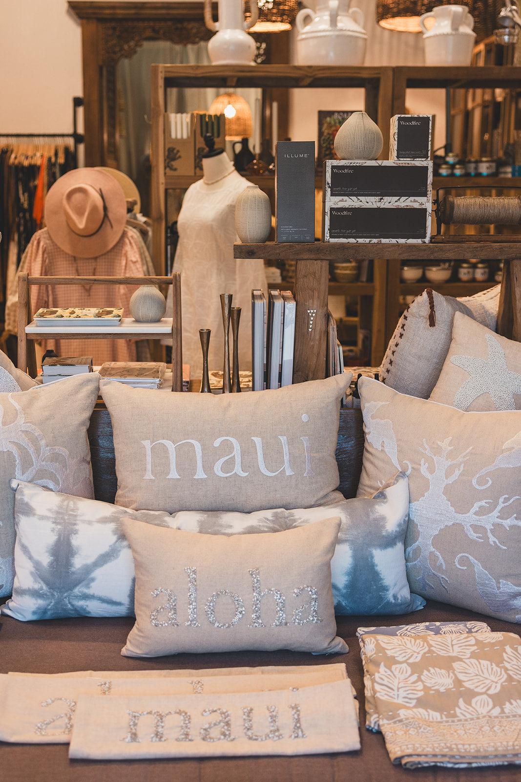 Maui Beaded Rectangle Pillow | Various bead color | 2 Sizes
