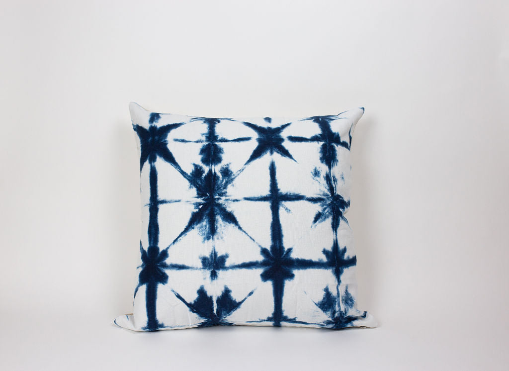Shibori Square Pillow Cover | Indigo | Various patterns