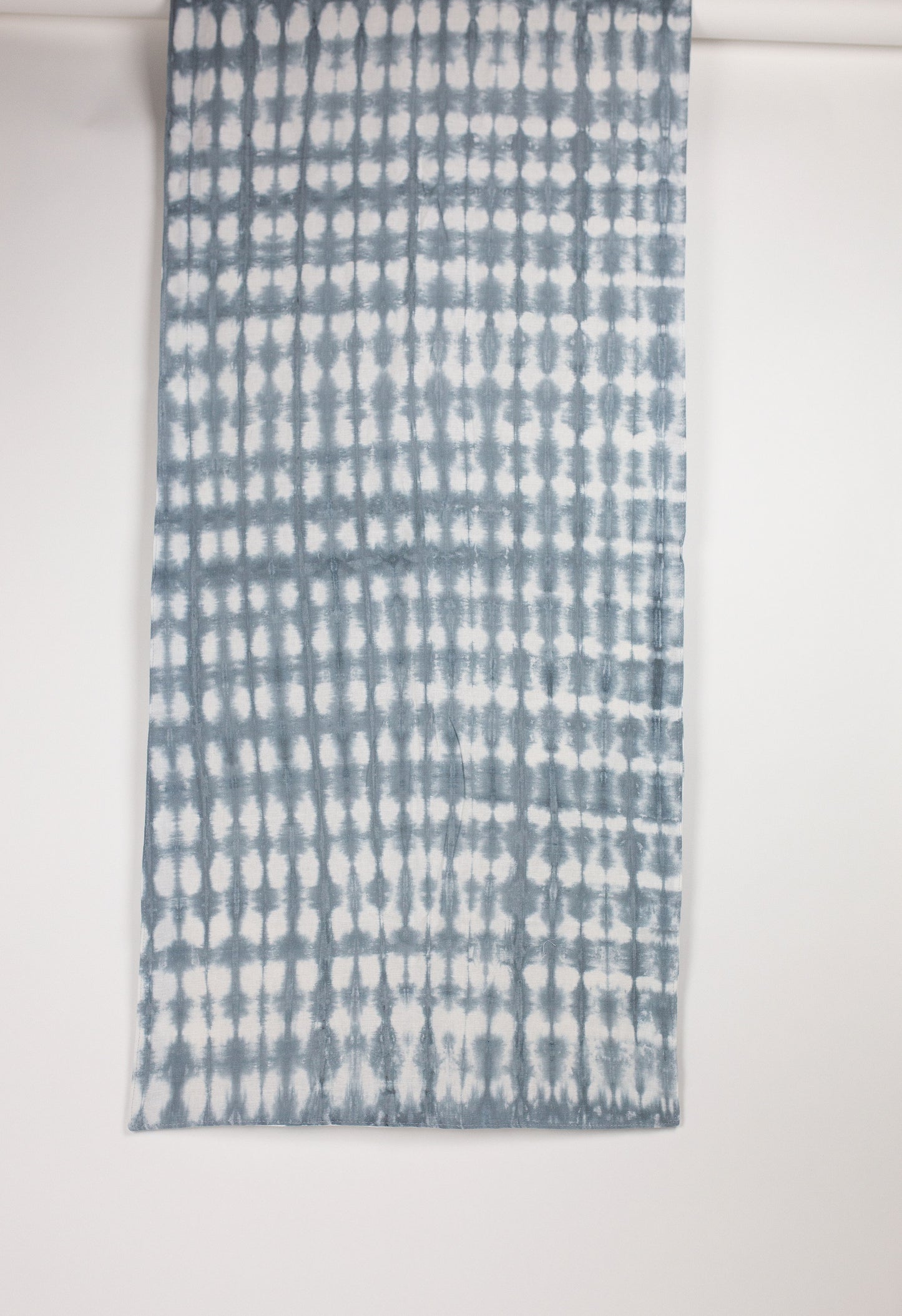 Shibori Bed or Table Runner | Color: Seaspray