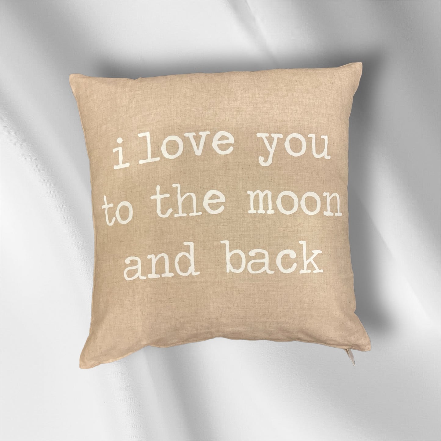 Love you to the Moon and Back Square Pillow Cover
