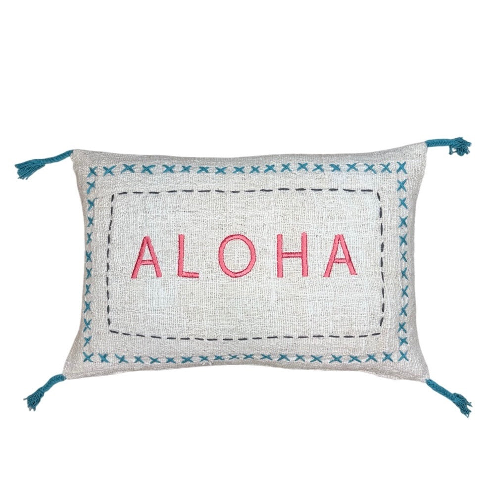 Textured Weave Lumbar Pillow | ALOHA