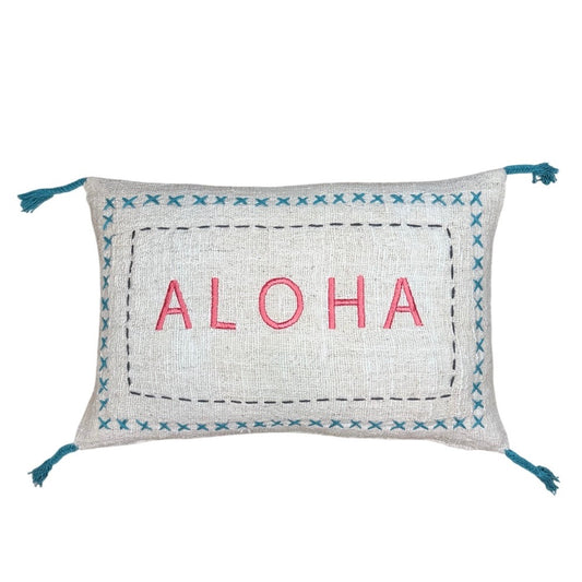 Textured Weave Lumbar Pillow | ALOHA