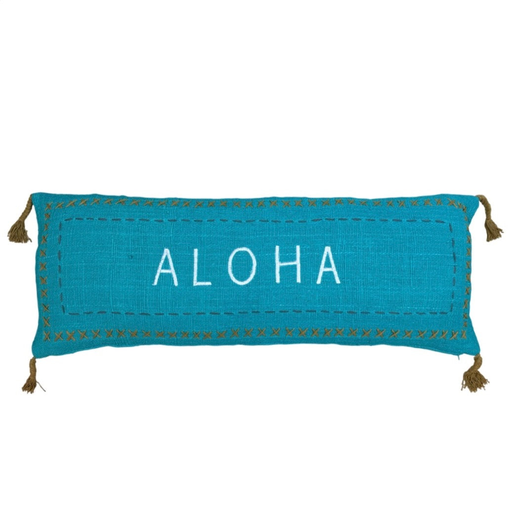 Textured Weave Lumbar Pillow | ALOHA