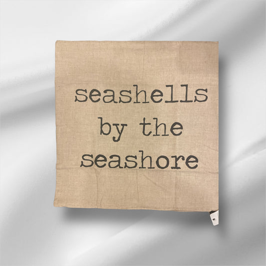 Sea Shells by the Sea Shore Square Pillow