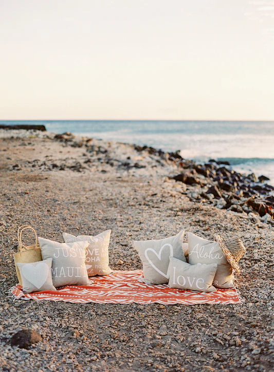 Just Maui'd 20 x 20 Linen Pillow Cover
