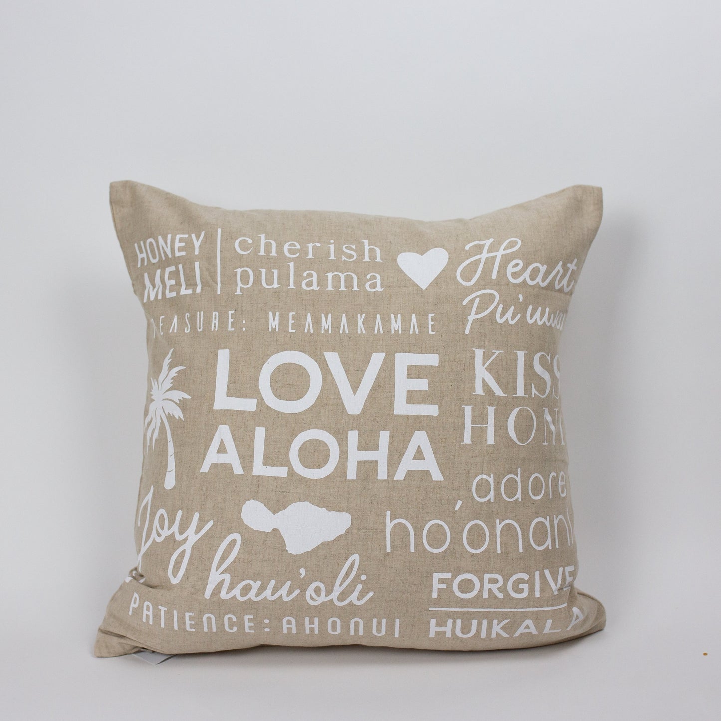 Wedding Collection Linen Square Pillow Cover