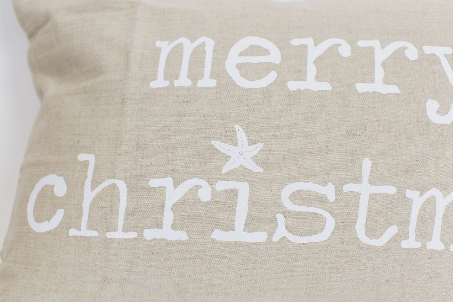 Mele Kalikimaka/Merry Christmas | Reverse Text Large Rectangle Pillow Cover