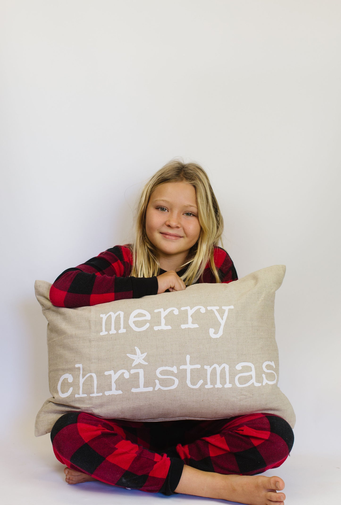 Mele Kalikimaka/Merry Christmas | Reverse Text Large Rectangle Pillow Cover
