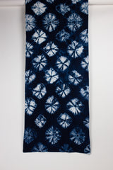 Shibori Indigo Bed Runner