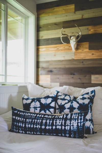 Shibori Indigo Lumbar