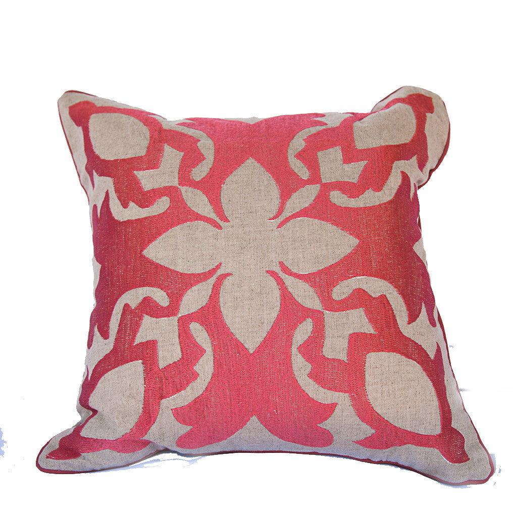 Lanikai Square Embroidered Pillow Cover | Sea Turtle/Honu |
