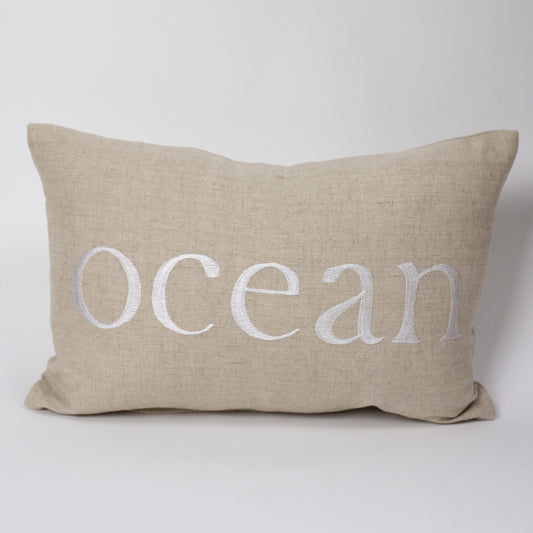 Moana/Ocean| Reverse Text Small Rectangle Pillow Cover